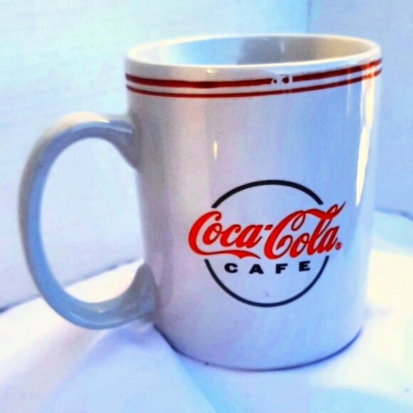 COCA-COLA Cafe Mug White Red Coffee Cup Mug Gibson 2002 - Picture 7 of 7